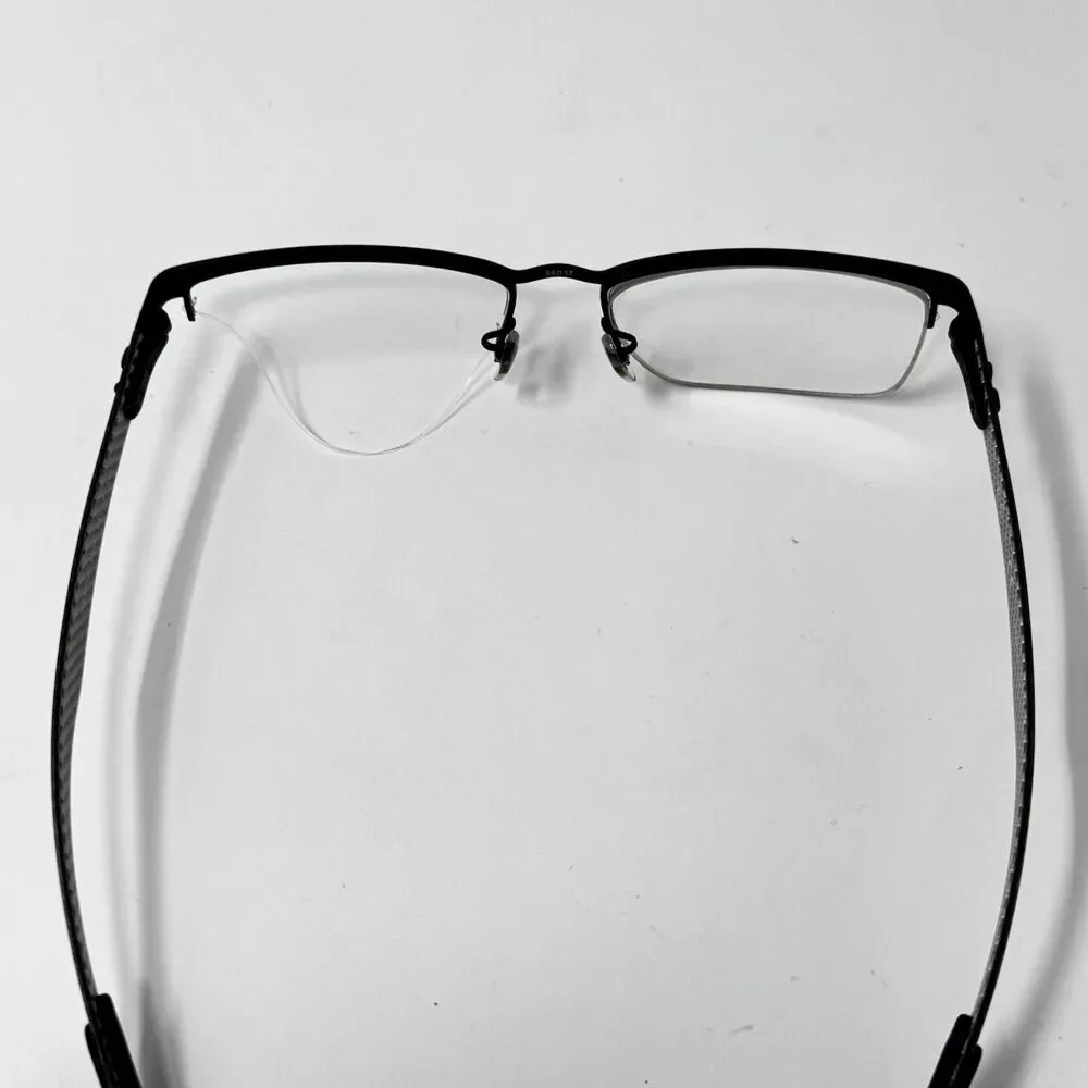 Ray-Ban RB8412 2503 Black Carbon Fiber Half Rim Eyeglass Frames 54-17-145
